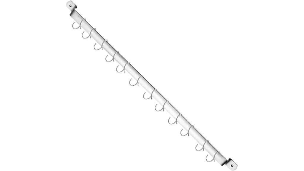 14 hook kitchen utensil rack