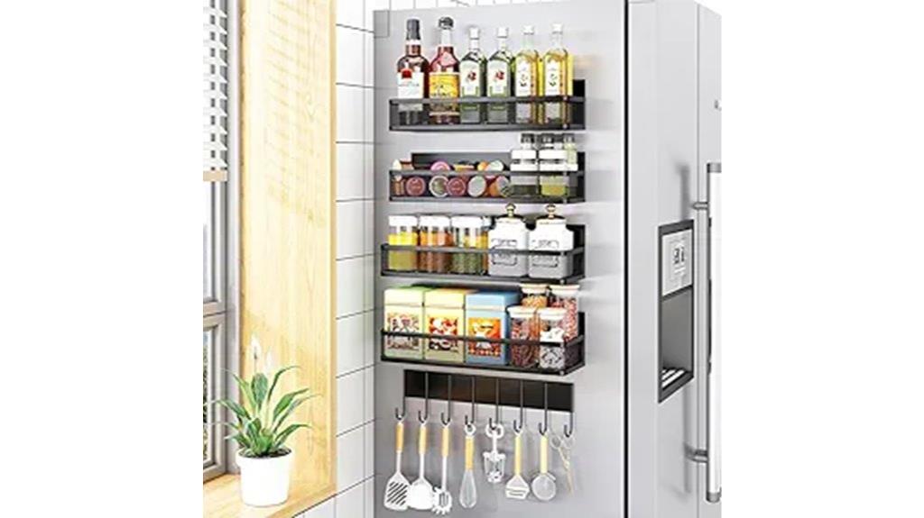 magnetic refrigerator spice organizer
