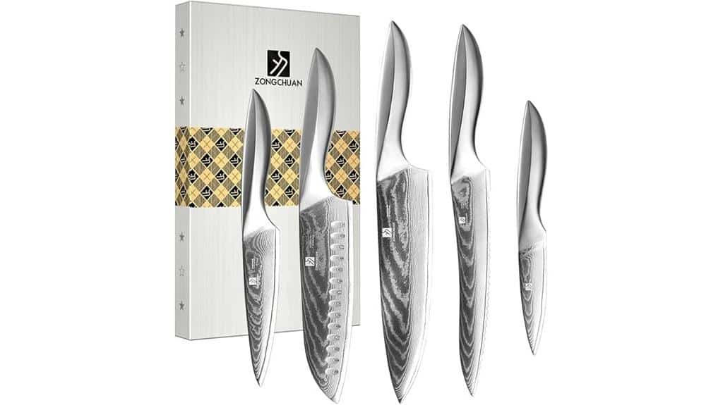 professional damascus chef knives