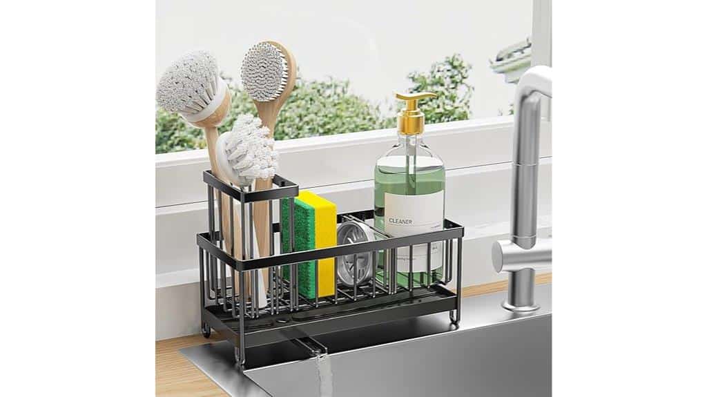 stainless steel sink organizer
