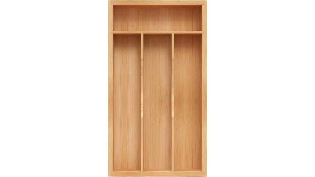 bamboo utensil drawer organizer