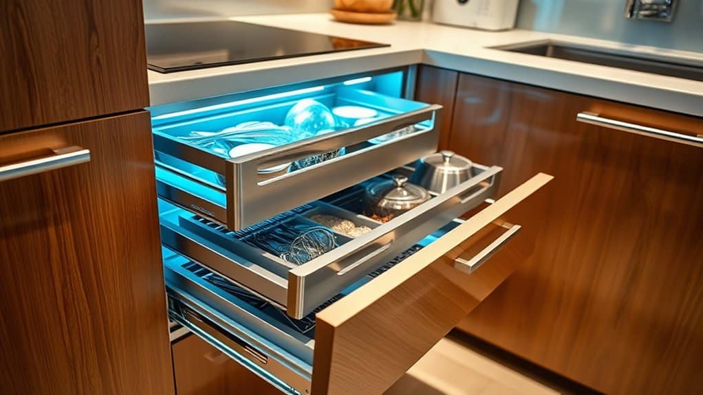compact kitchen drawer solutions