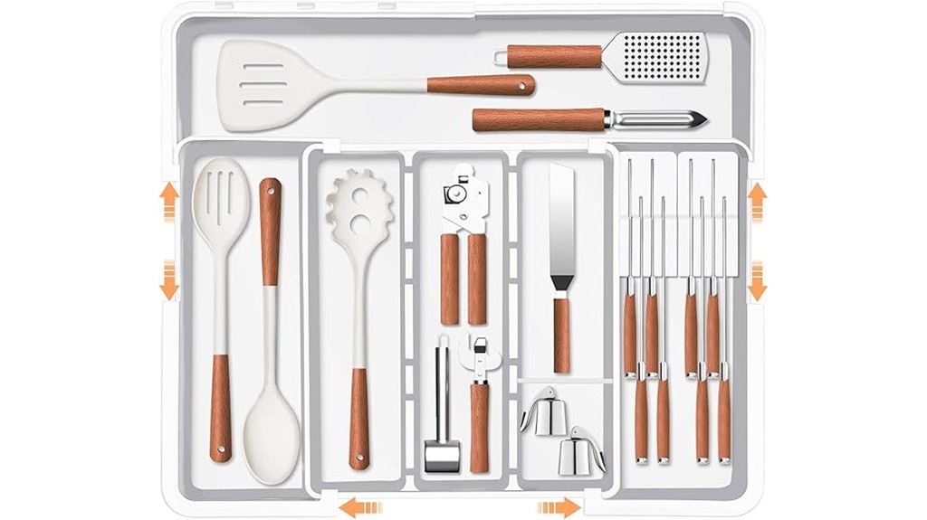 expandable kitchen utensil organizer