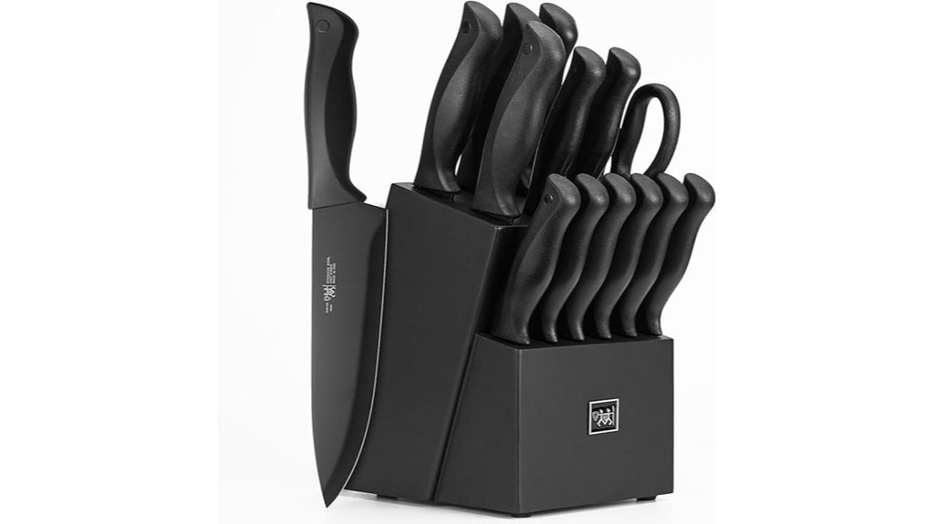 fifteen piece kitchen knife set
