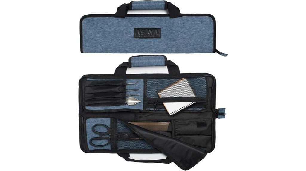 knife roll with pockets