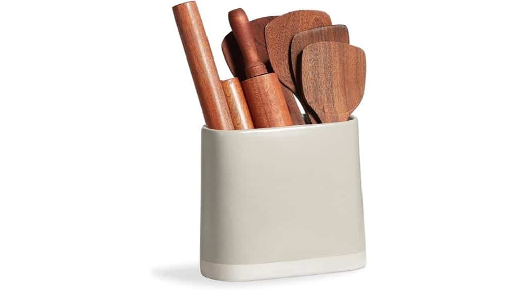 large ceramic utensil holder