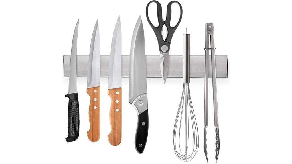 magnetic stainless steel knife holder