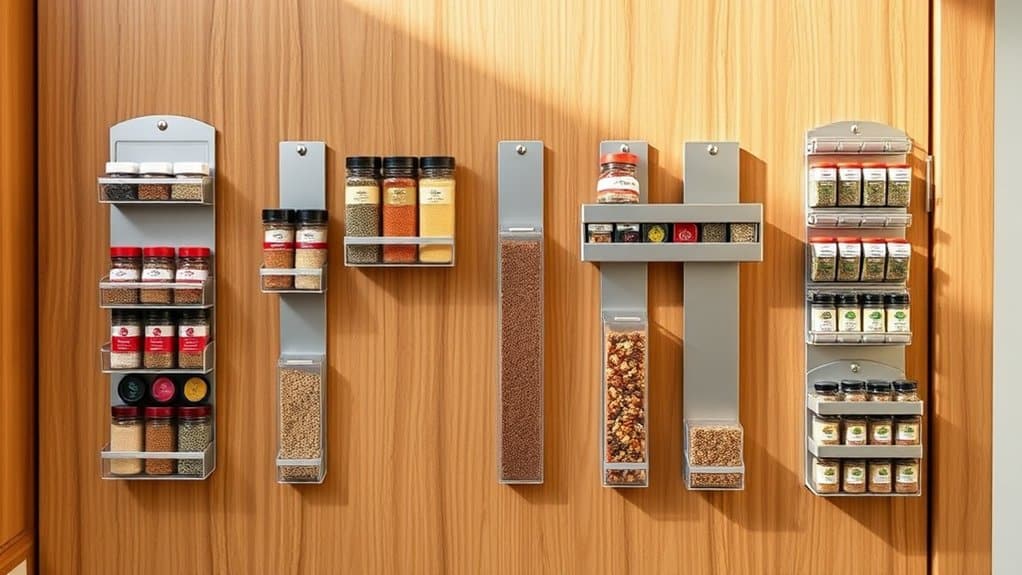 pantry door spice organizers