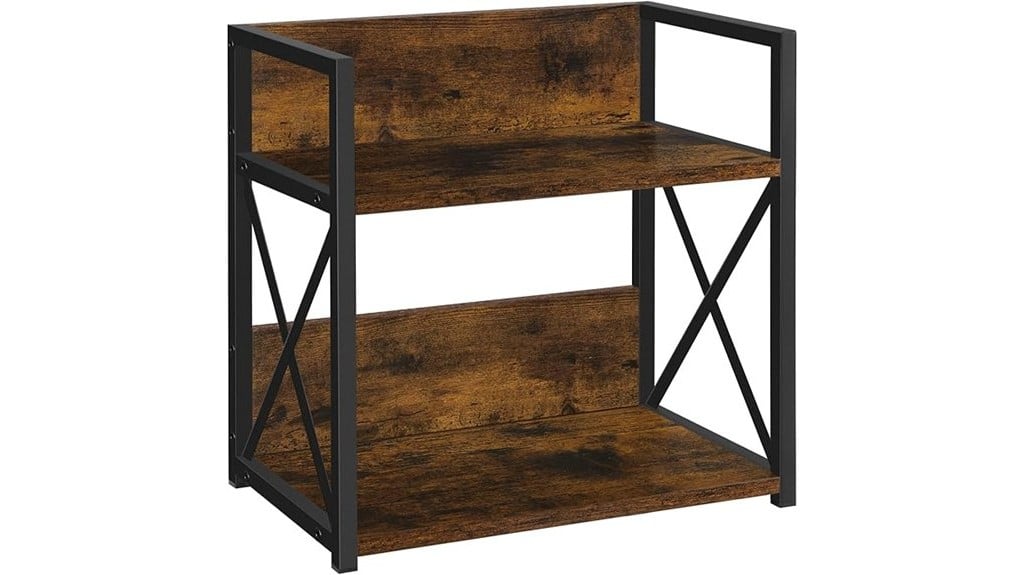 rustic coffee bar organizer