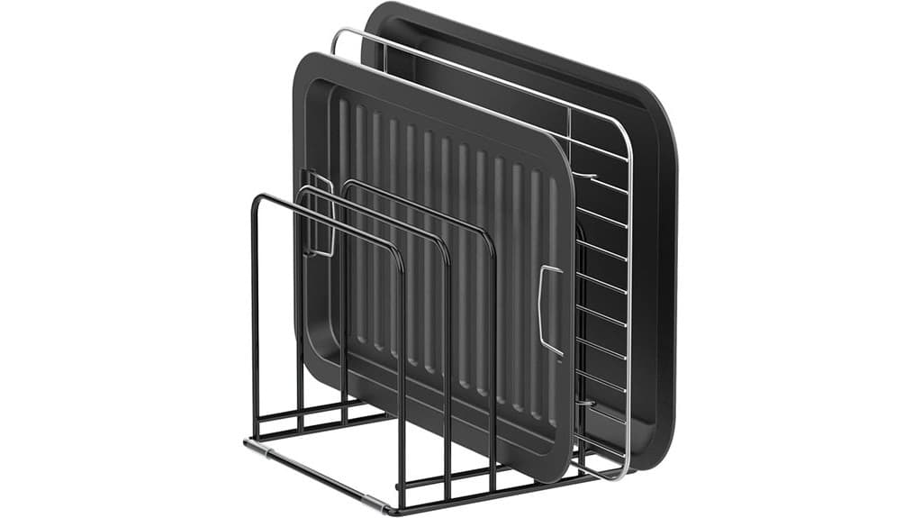 skillet and tray organizer