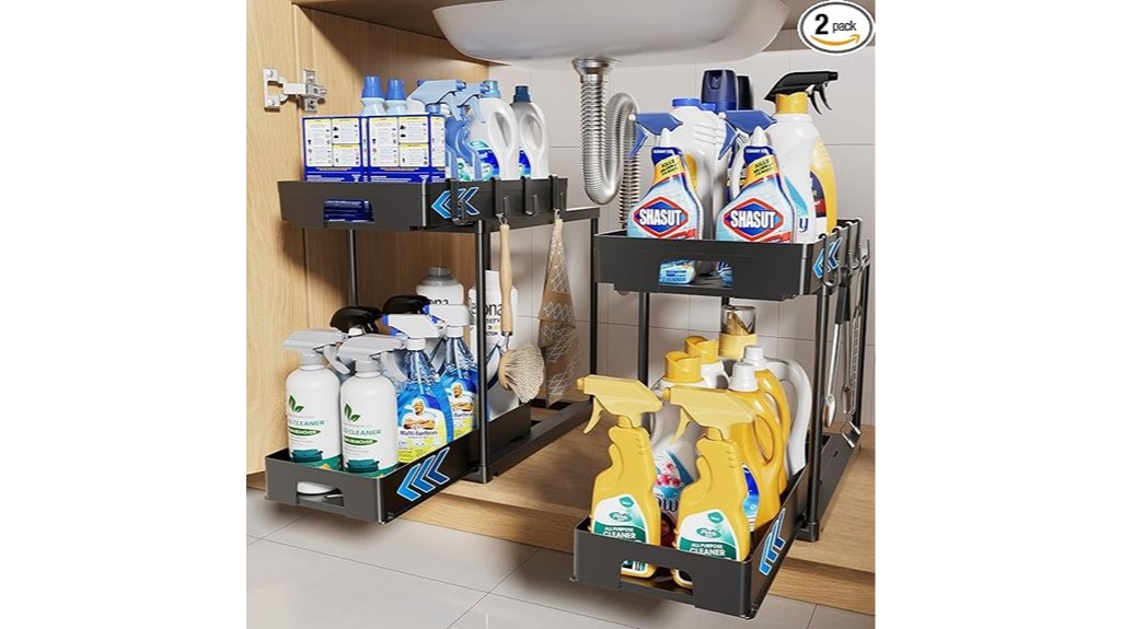 under sink storage organizers