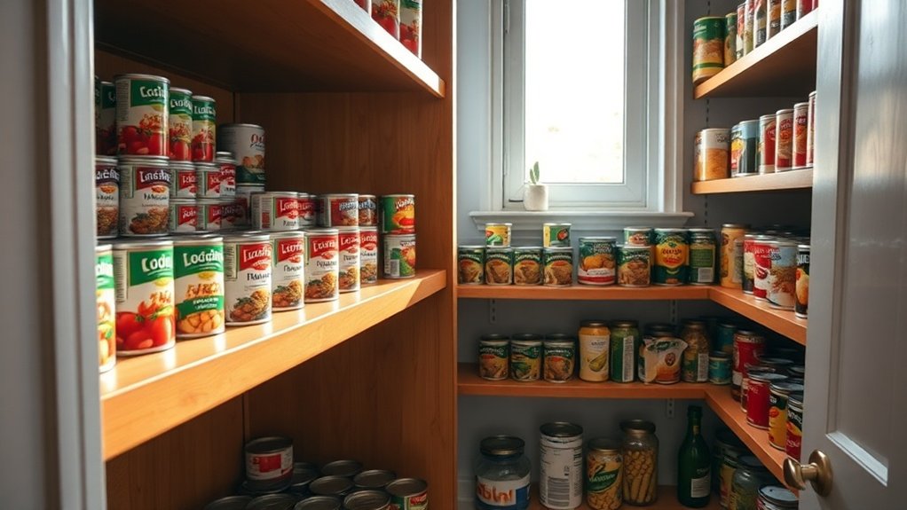 canned goods for emergencies