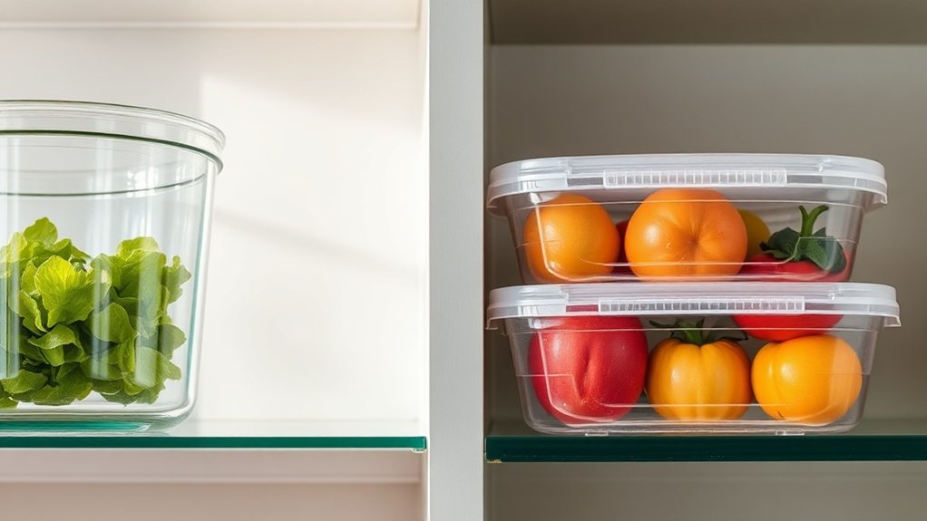 glass outlasts plastic containers