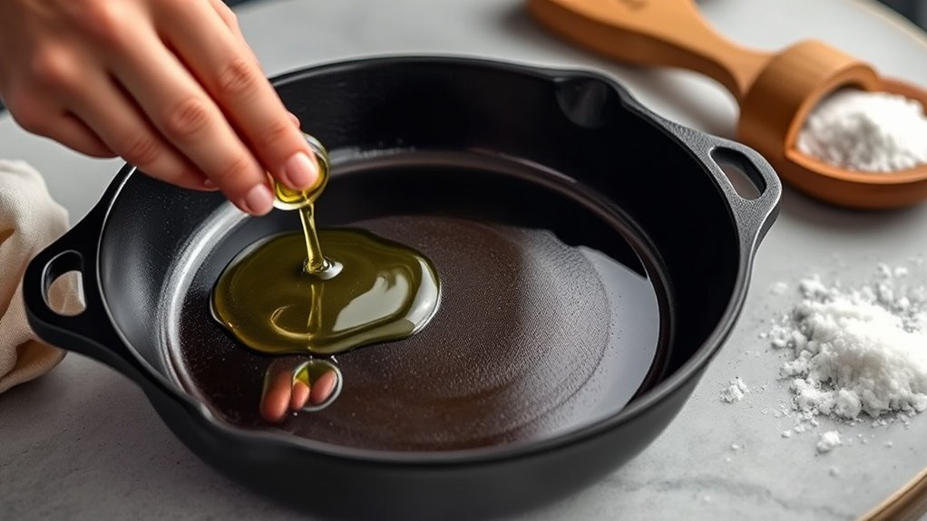 restore cast iron seasoning