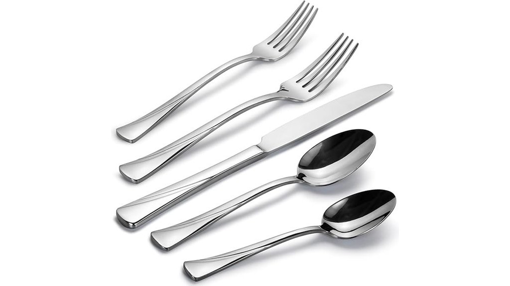 20 piece stainless steel silverware