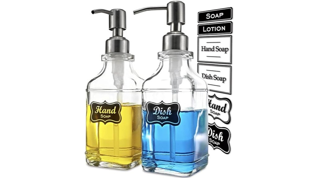 antique glass soap dispenser