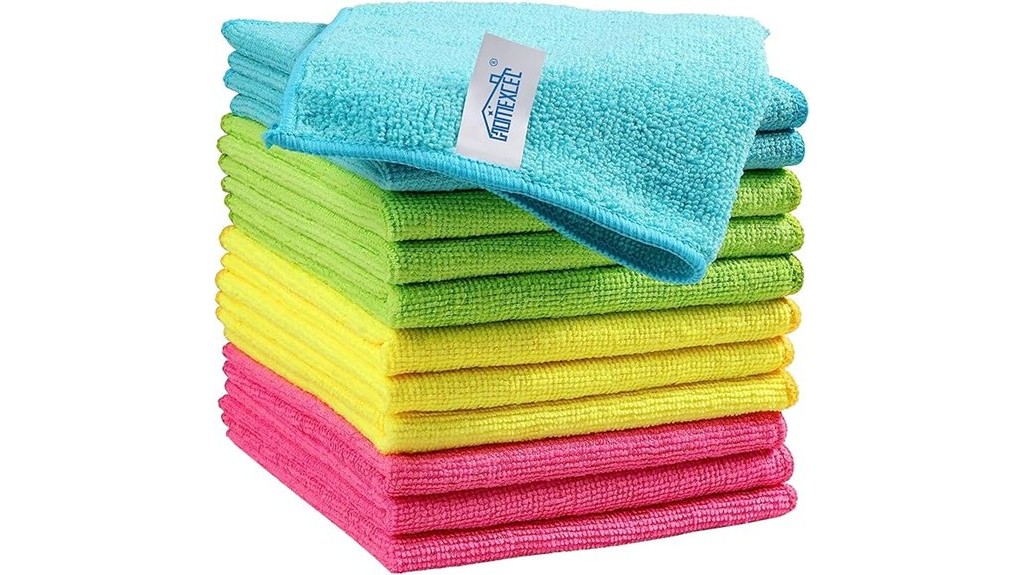 assorted microfiber cleaning cloths