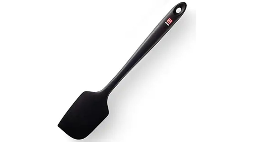 black 14 inch silicone spatula