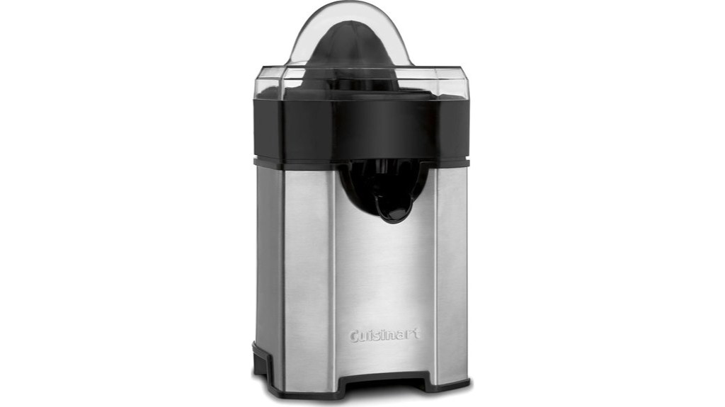 black stainless citrus juicer