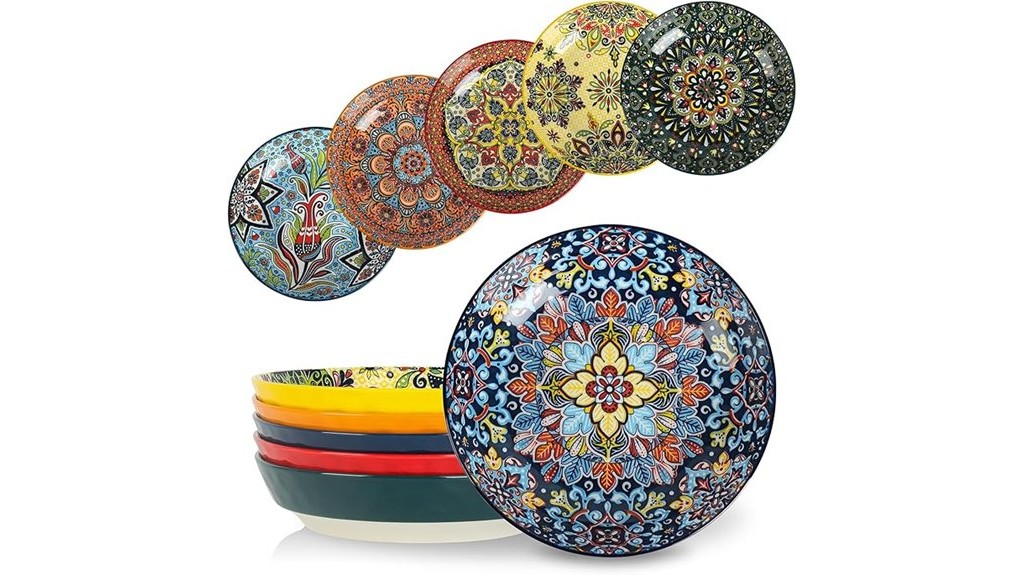 bohemian style pasta bowls