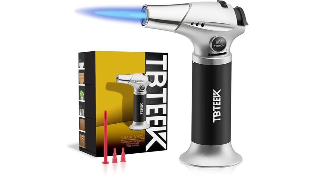 8 Best Kitchen Torches for Perfecting Crème Brûlée and More Culinary Delights 5 butane torch with safety