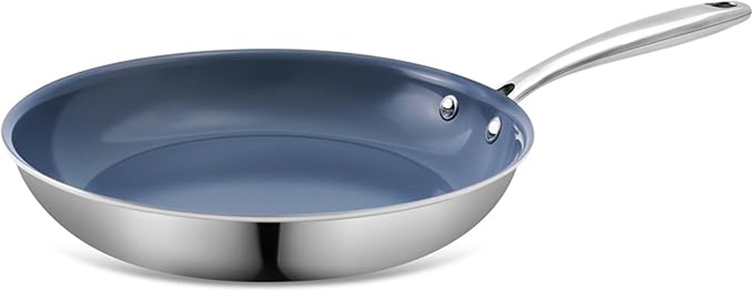 ceramic coated stainless steel pan