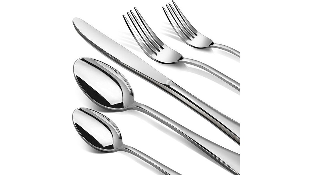 complete stainless steel cutlery