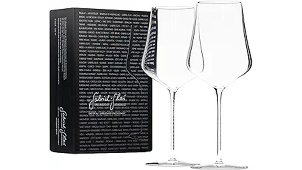 crystal wine glasses set
