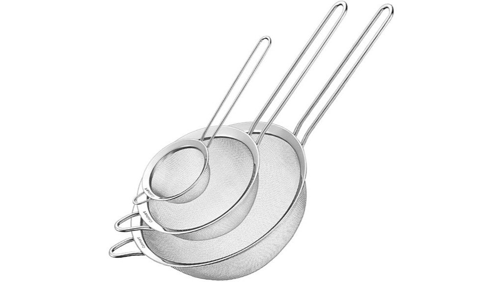 cuisinart three piece mesh strainers