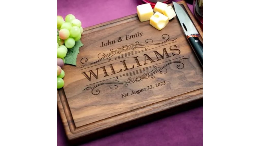 custom engraved charcuterie board