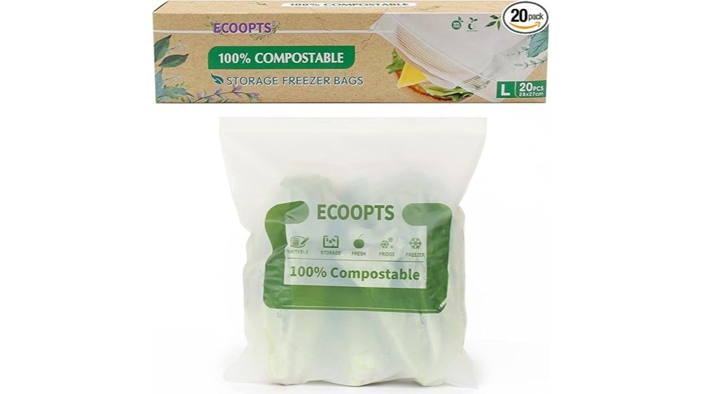 eco friendly compostable storage bags