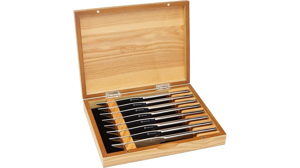 eight piece steak knife set