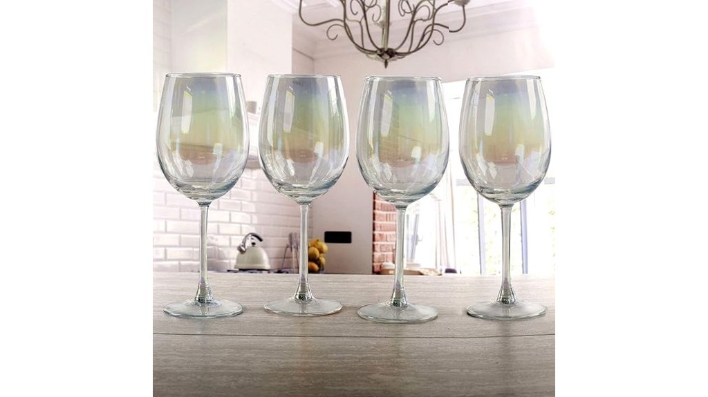 elegant wine glass set