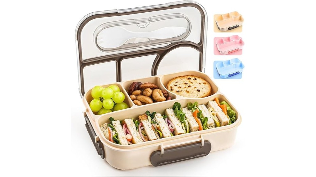 four compartment lunch container