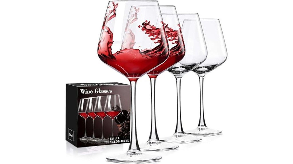 hand blown wine glasses