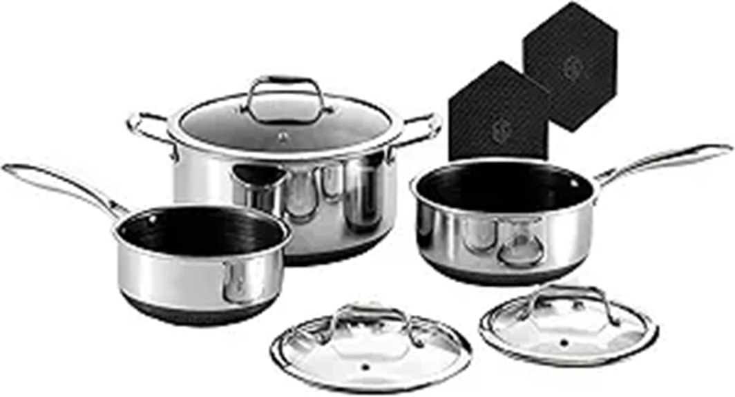 hybrid nonstick pot set