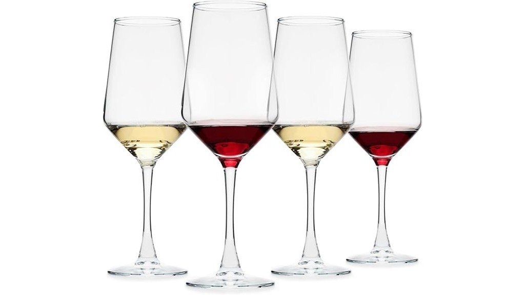 lead free wine glasses set