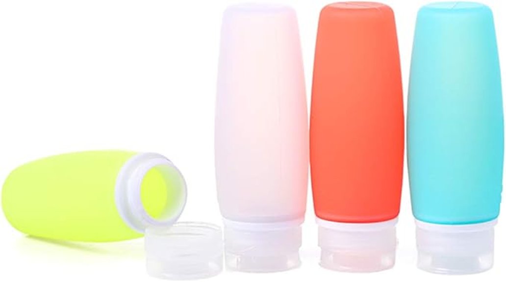 leakproof silicone travel bottles