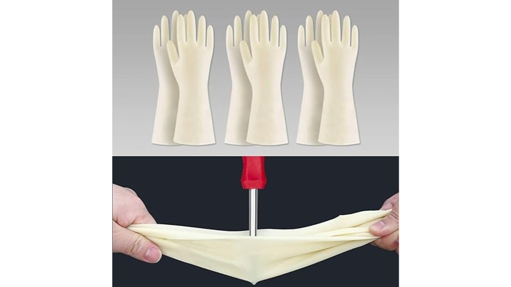 nitrile gloves three pairs