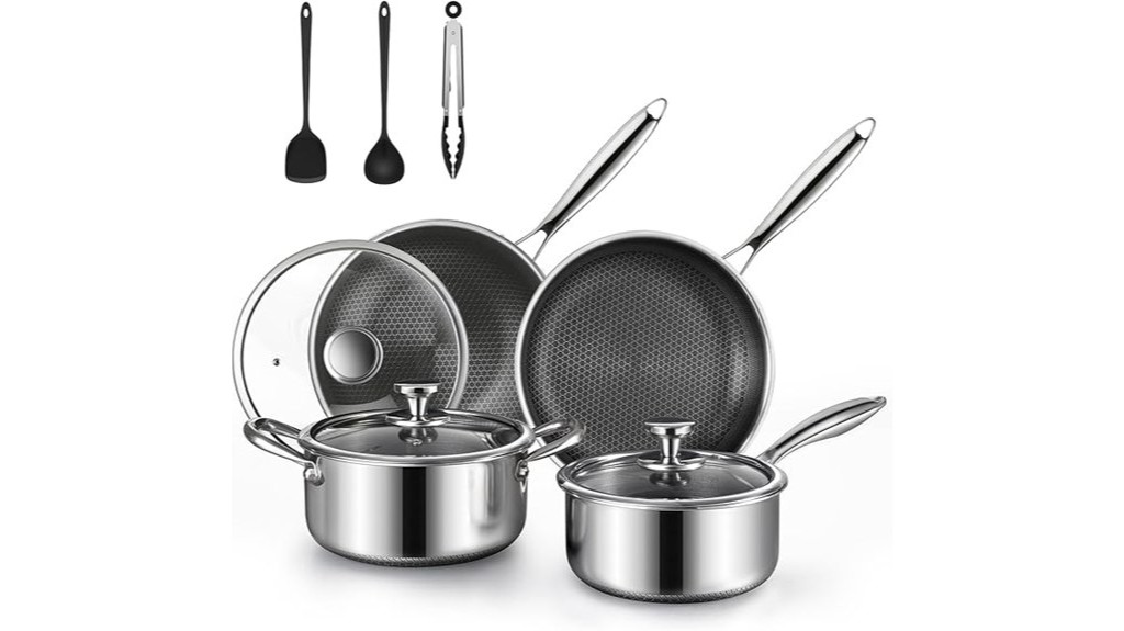 non stick stainless steel cookware