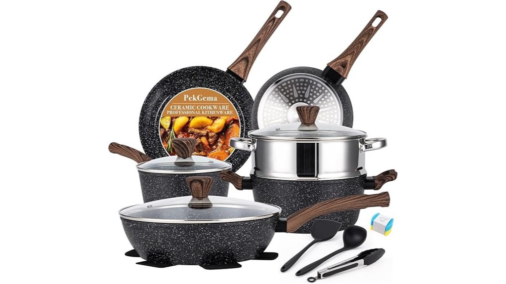 nonstick ceramic cookware set