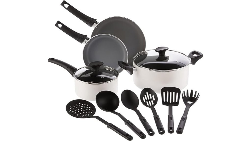 nonstick cookware set included