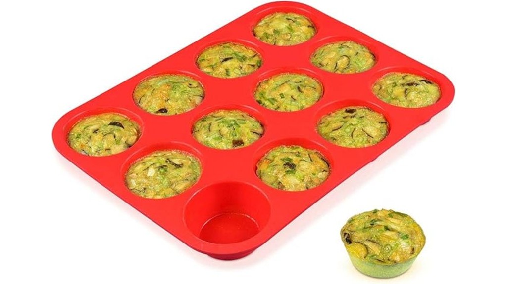 nonstick silicone muffin pan