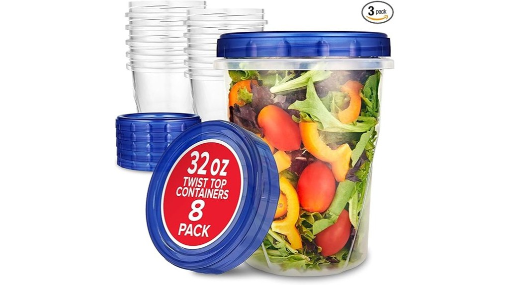 plastic containers with lids