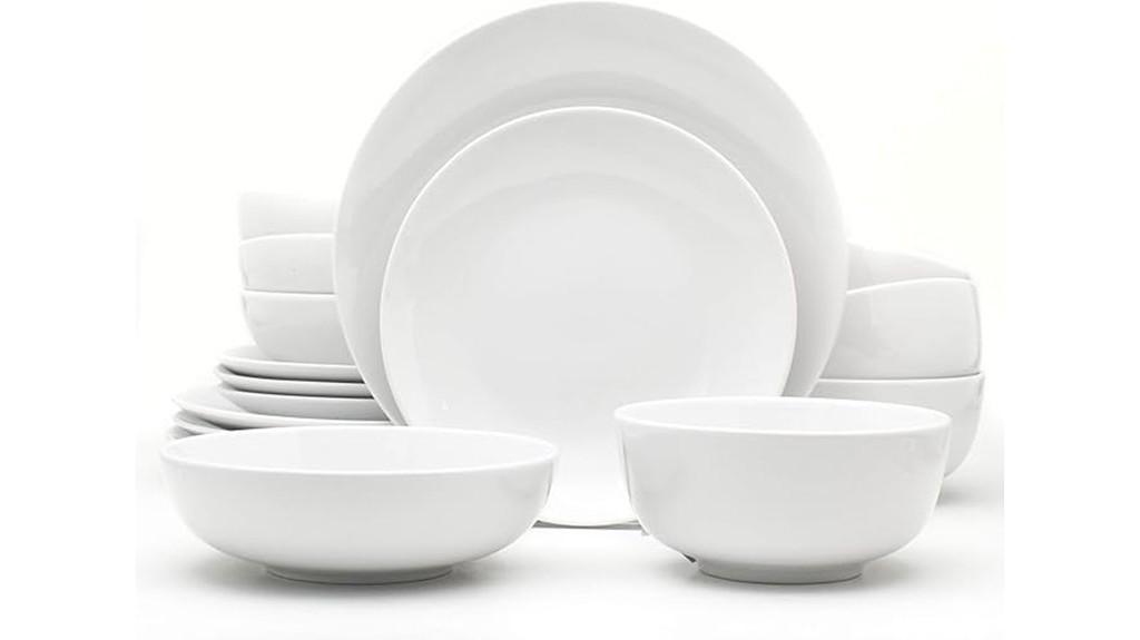 porcelain dinnerware set 16 pieces