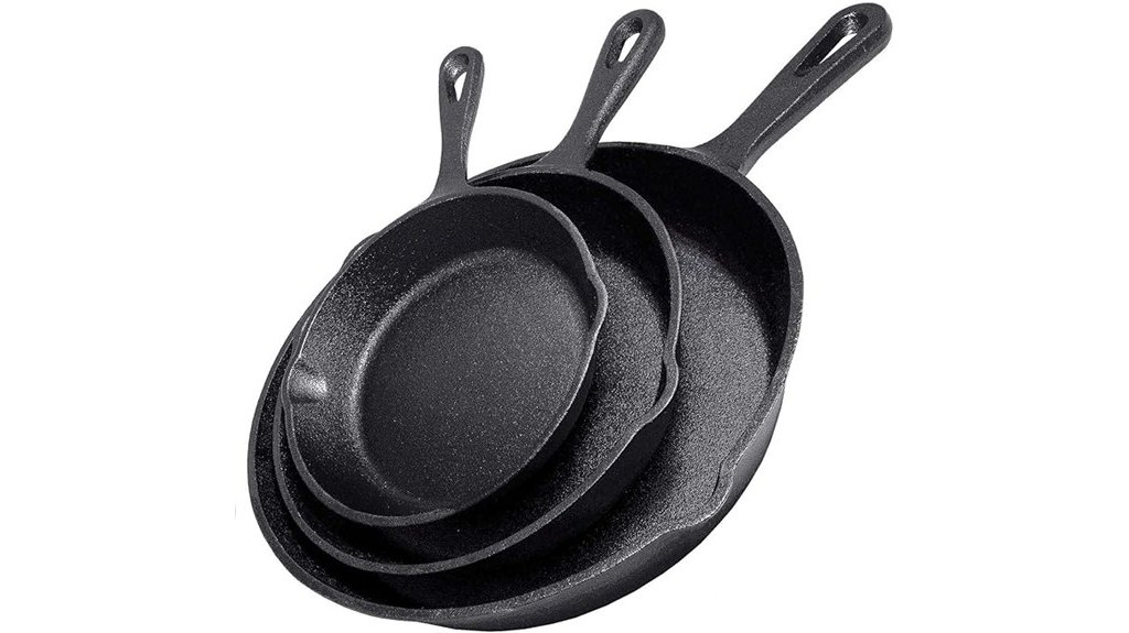 pre seasoned cast iron cookware