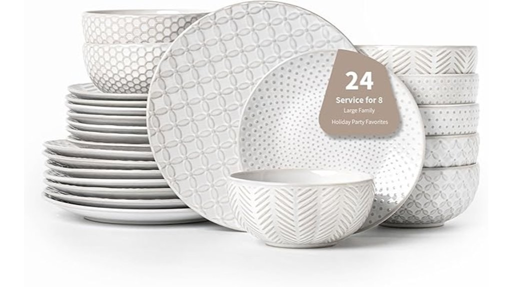 premium stoneware dinnerware set