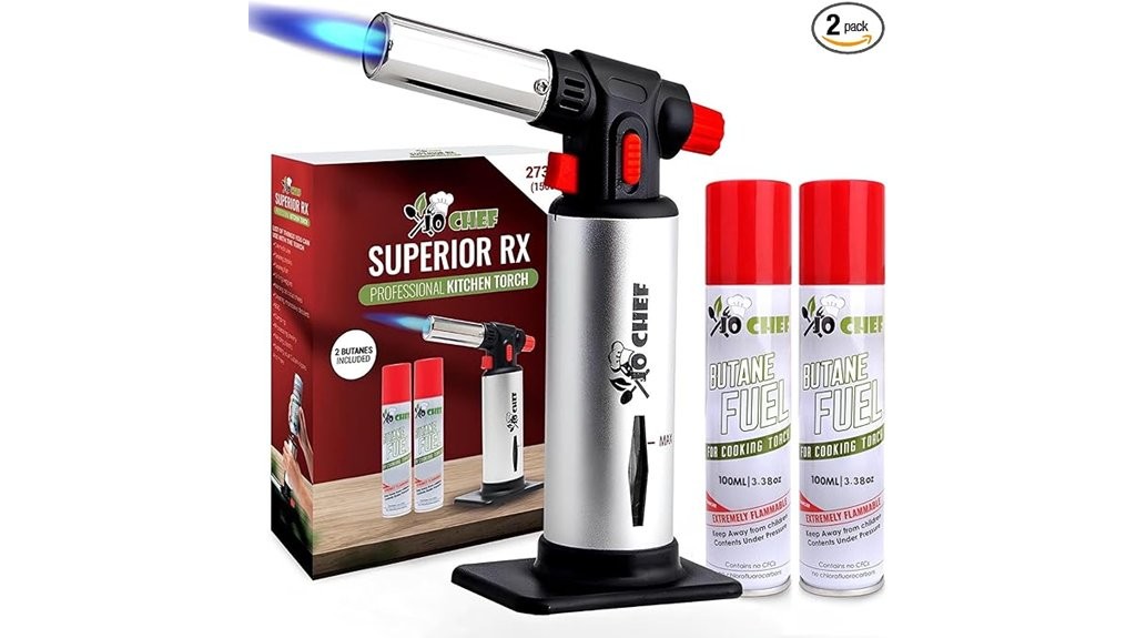 8 Best Kitchen Torches for Perfecting Crème Brûlée and More Culinary Delights 7 refillable culinary blow torch