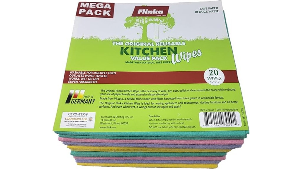 reusable eco friendly kitchen wipes