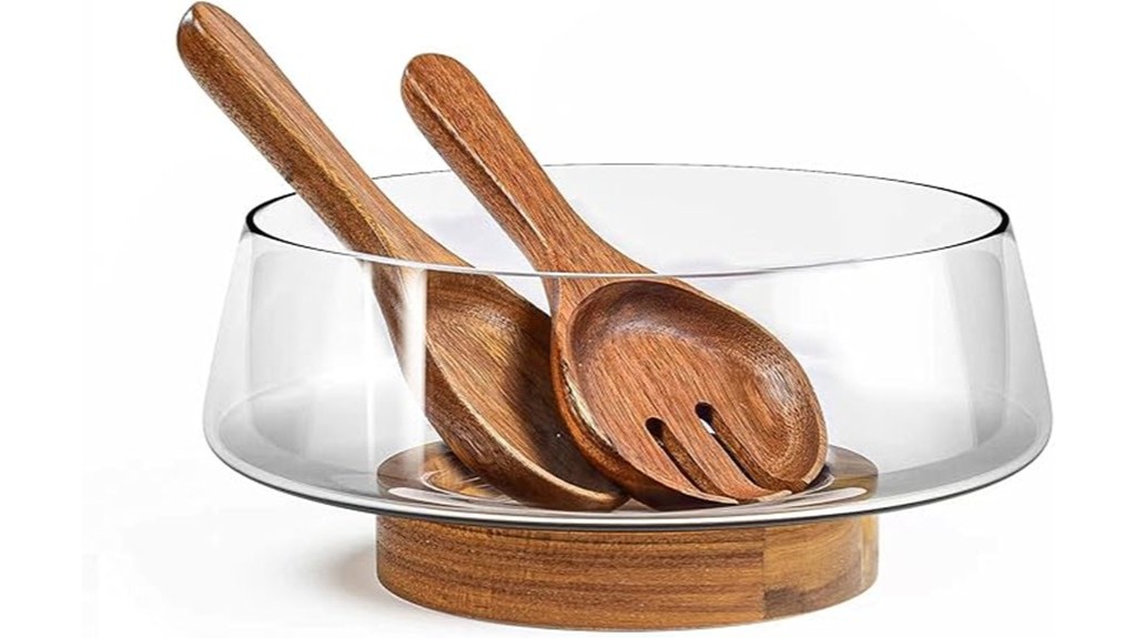 salad bowl with utensils